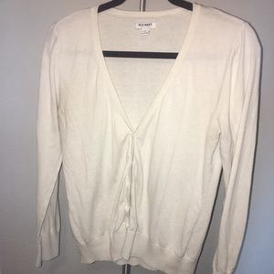 White Long Sleeved Cardigan